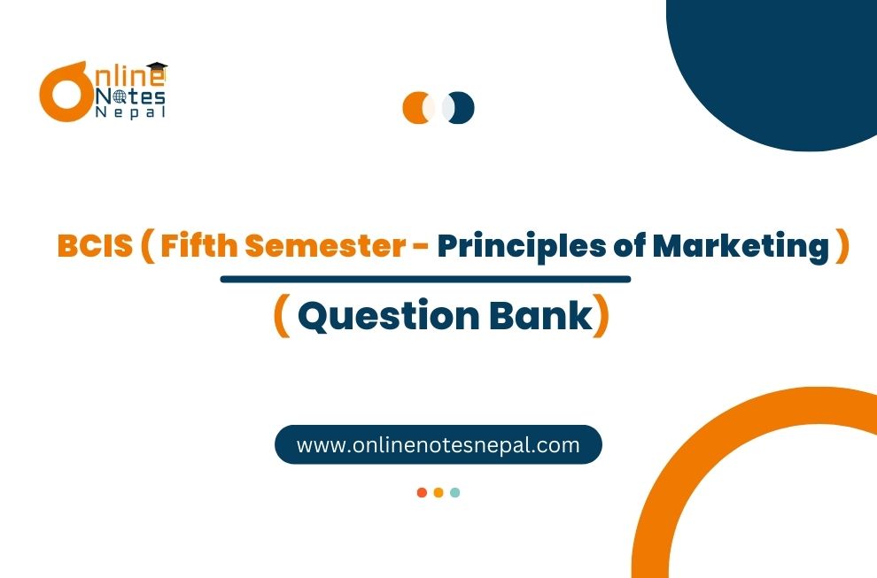 Question Bank of Principles of Marketing Photo